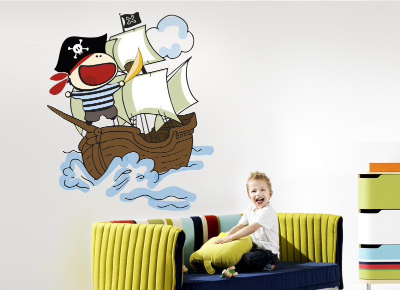 Vinilos piratas infantiles